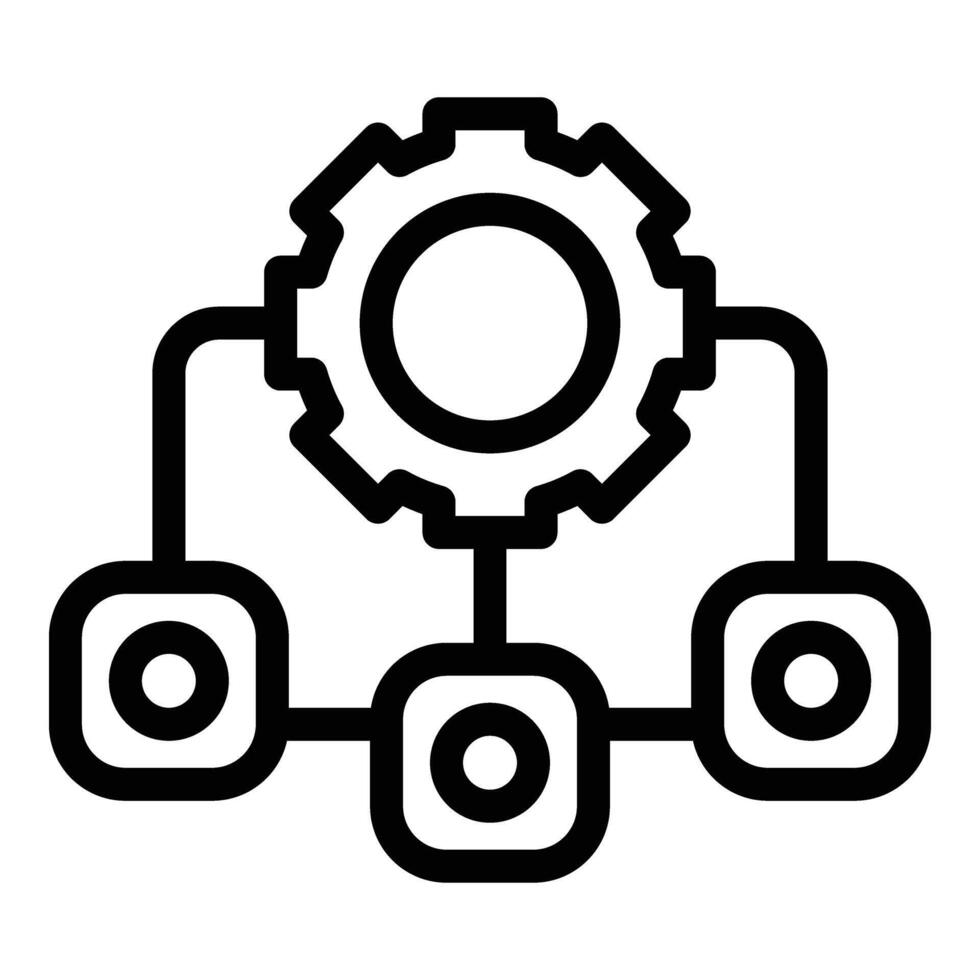 Traffic control and guidance icon outline vector. Road operations organization vector