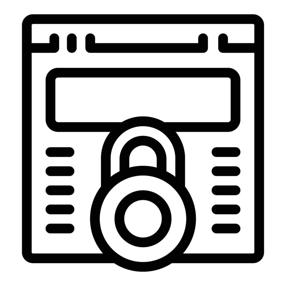 Transit oversight icon outline vector. Security control vector