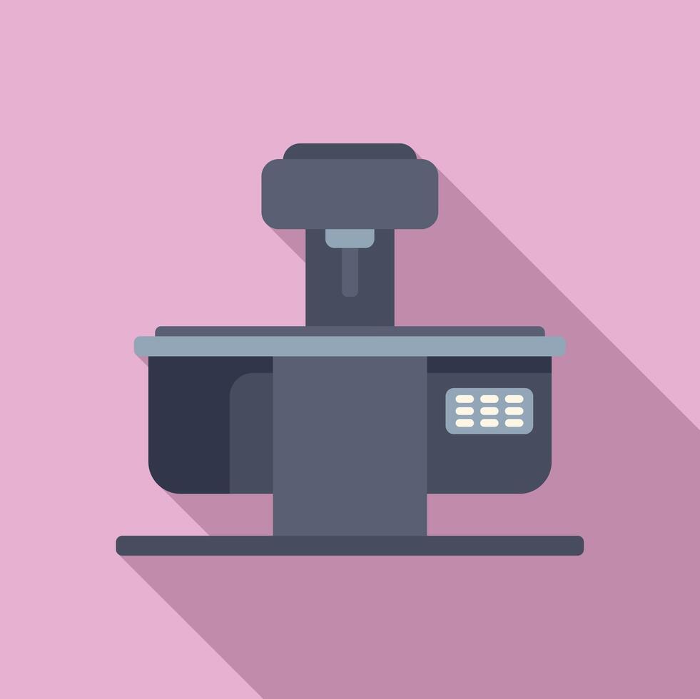 Digital machinery icon flat vector. Control production vector