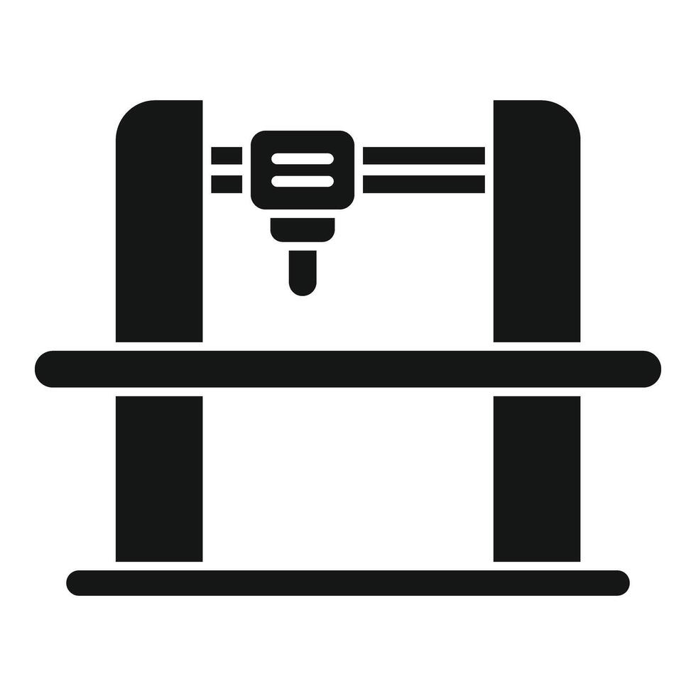 Numerical pressing label icon simple vector. Beam design center vector