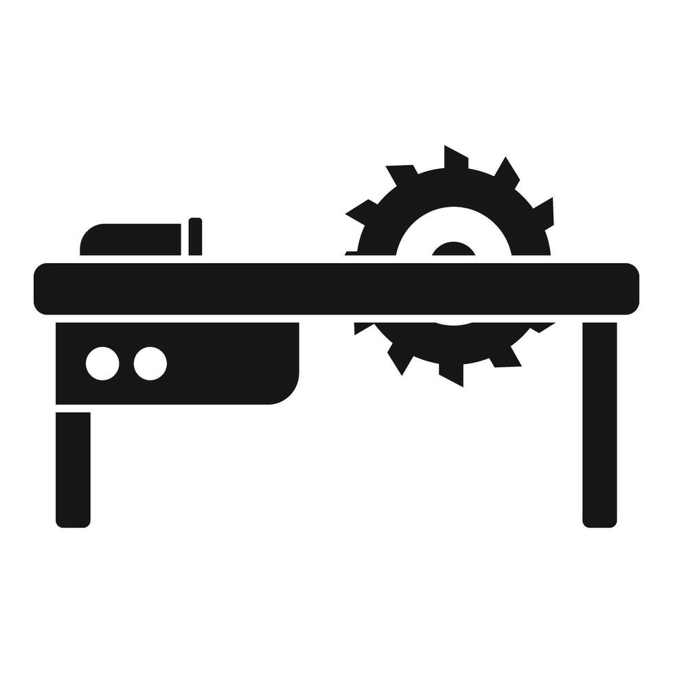 Mill cnc machine icon simple vector. Beam equipment vector