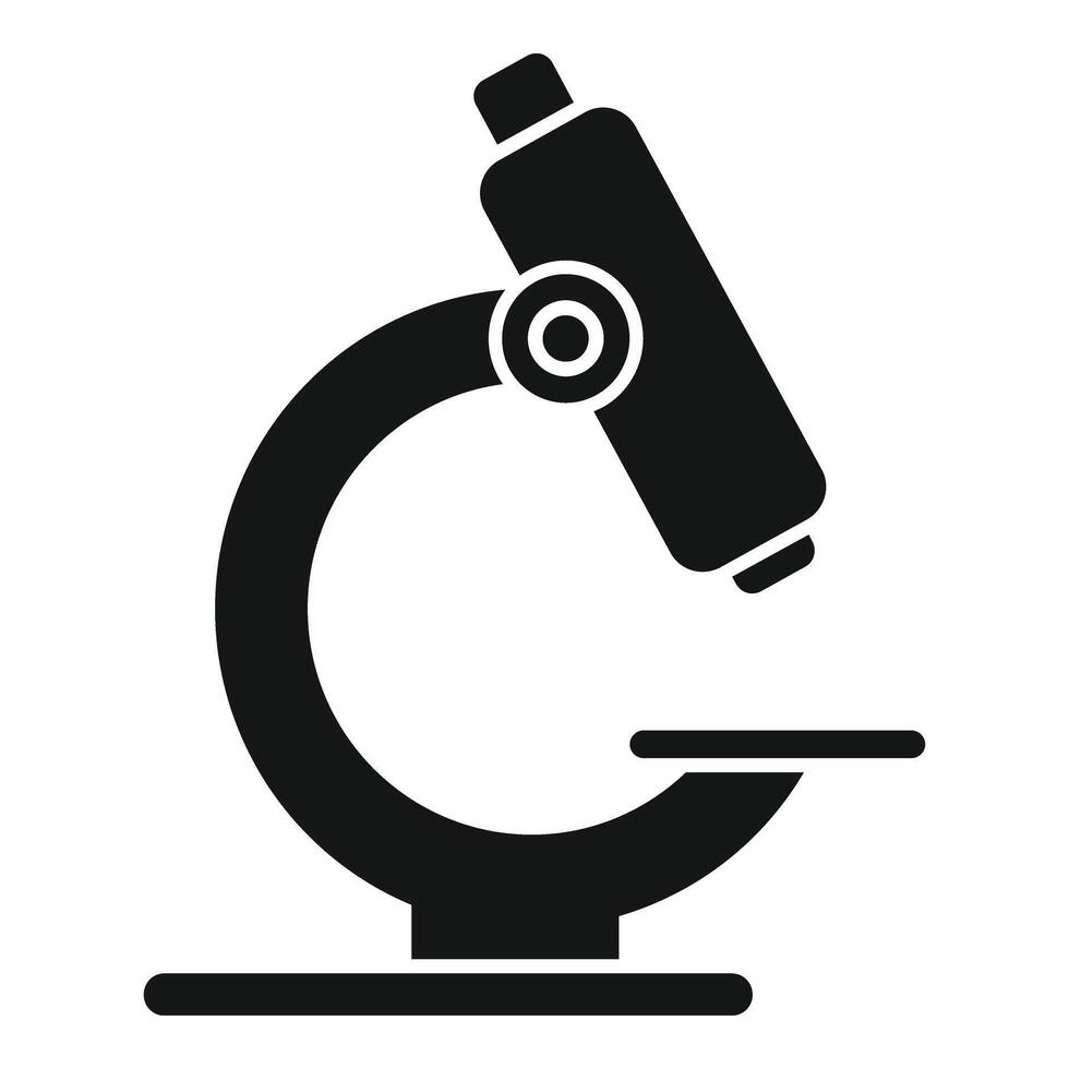 Medical microscope icon simple vector. Medical supplement vector