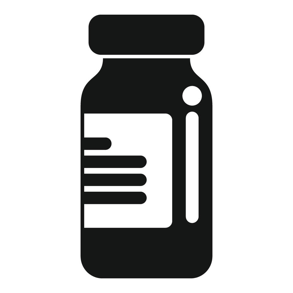 Strong potion immune icon simple vector. Supplement healthcare vector