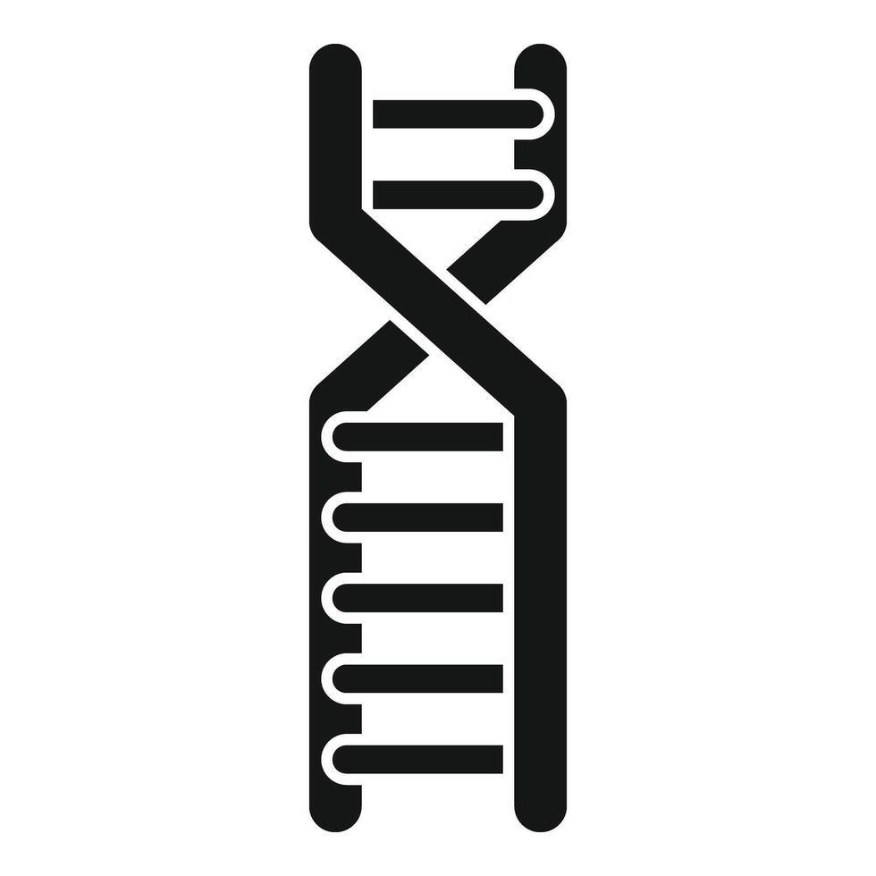 Genetic dna research icon simple vector. Health lab formula vector