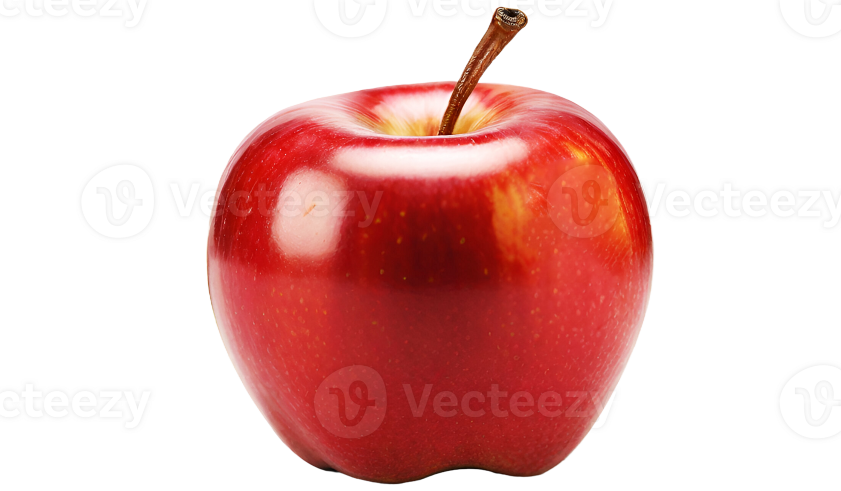 AI generated an apple is shown on a transparent background png
