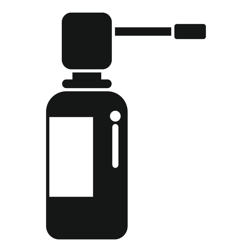 Spray bottle icon simple vector. Dosage vitamin immune vector