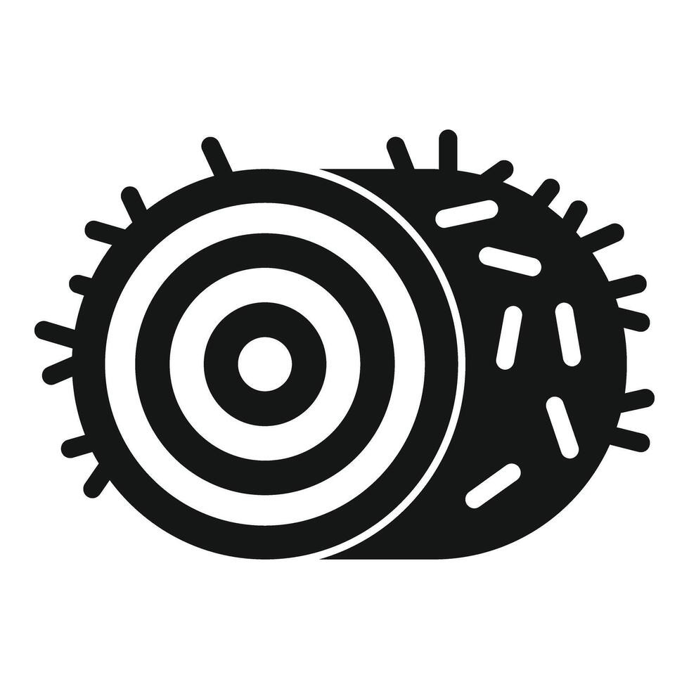 Roll stack nature icon simple vector. Haystack grass food vector