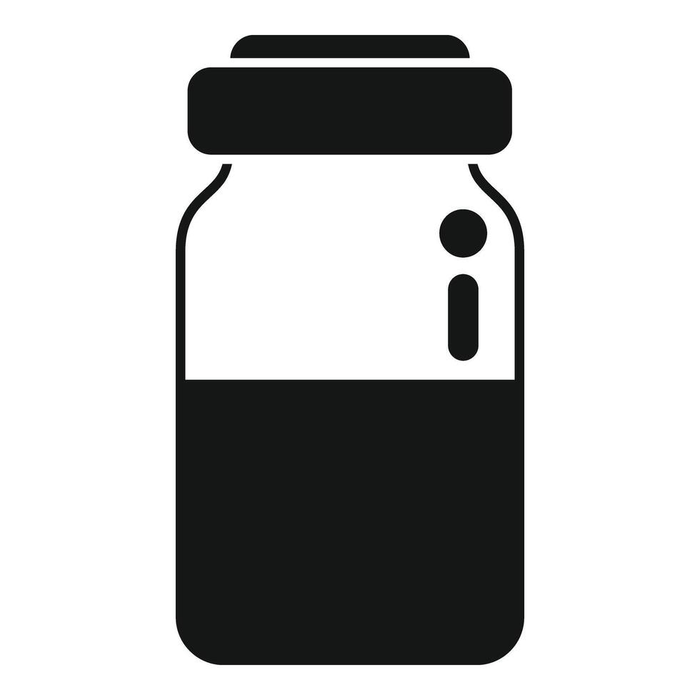 Injection bottle icon simple vector. Medical prescription vector