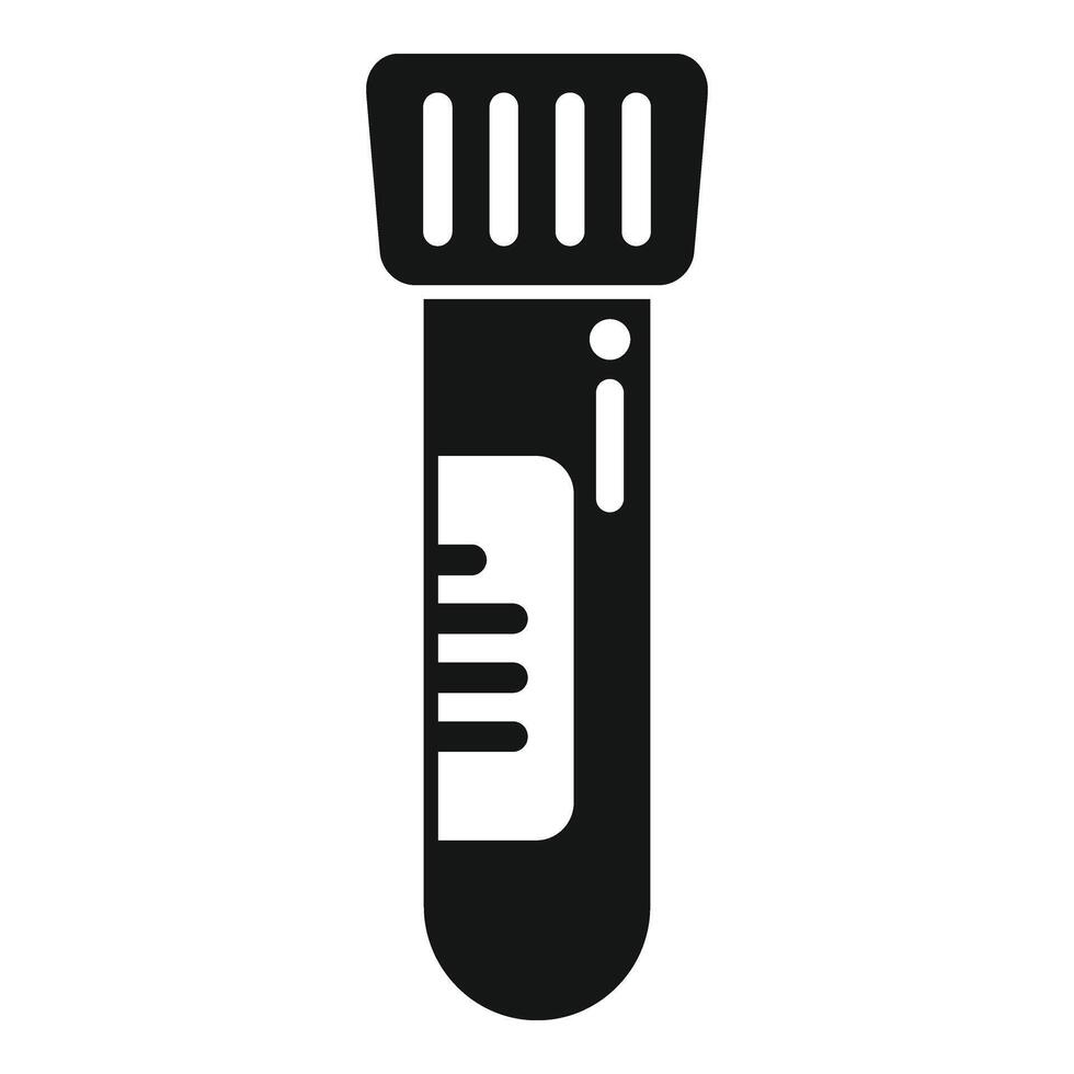 Lab test tube icon simple vector. Science tube dna vector