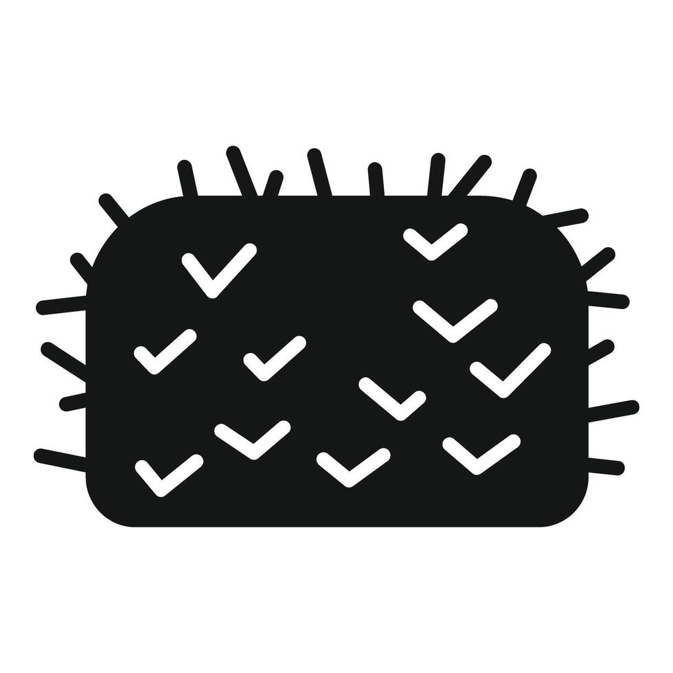 Hay stack bail icon simple vector. Farm land element vector