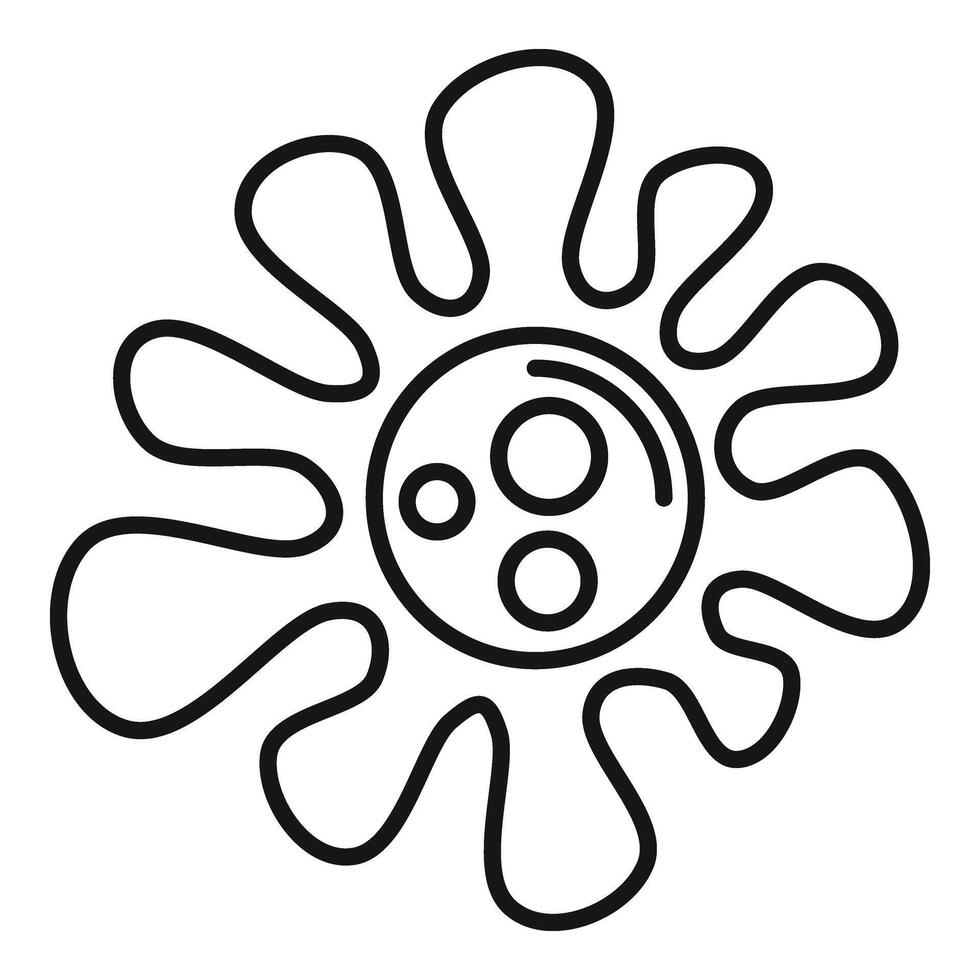 New lab bacteria icon outline vector. Biology formula vector