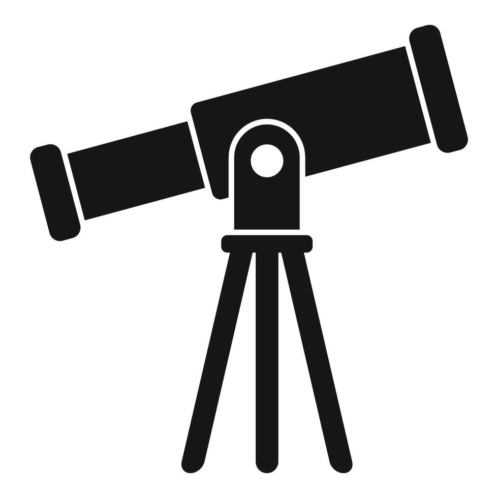 Research telescope icon simple vector. Study lab vector