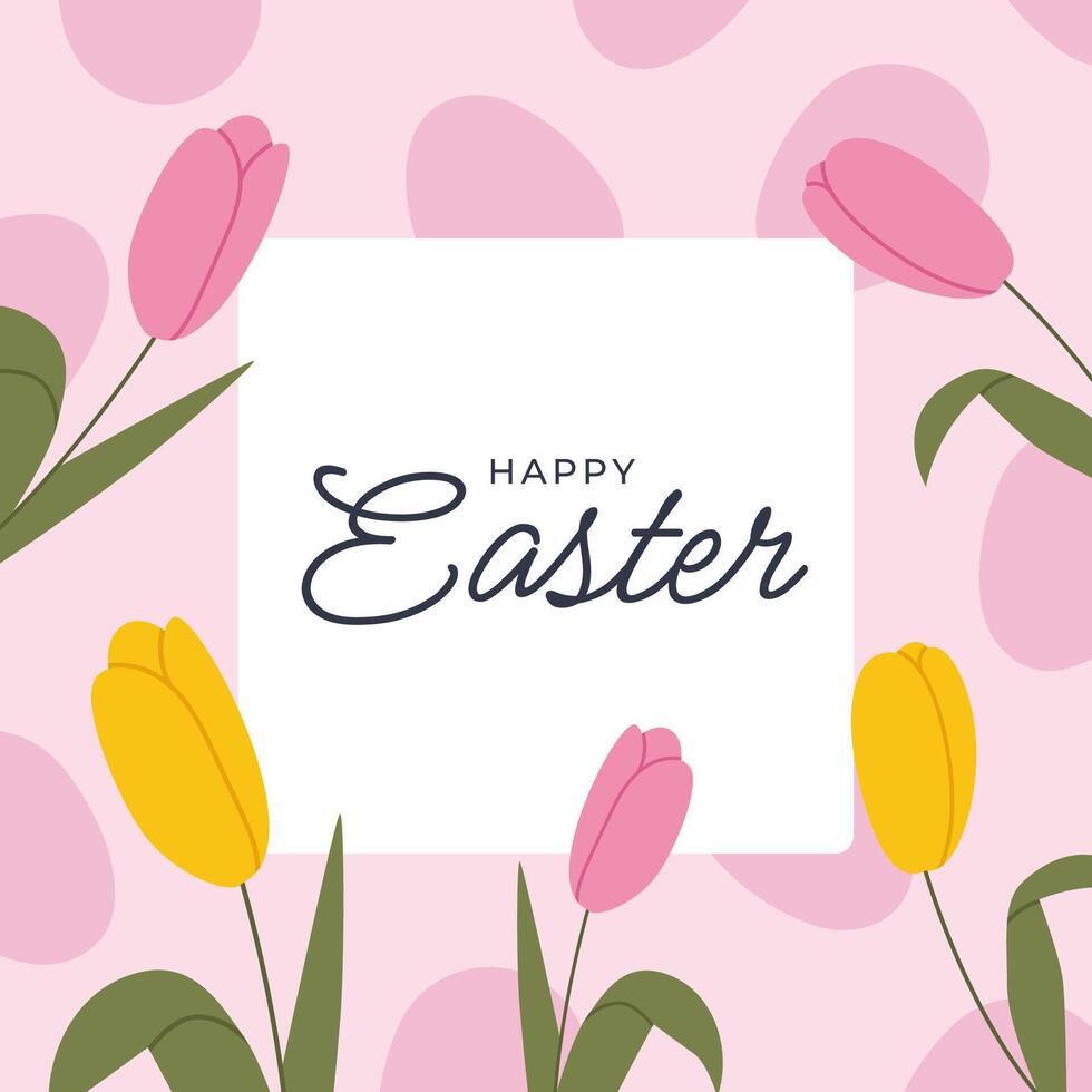 Happy Easter banner vector