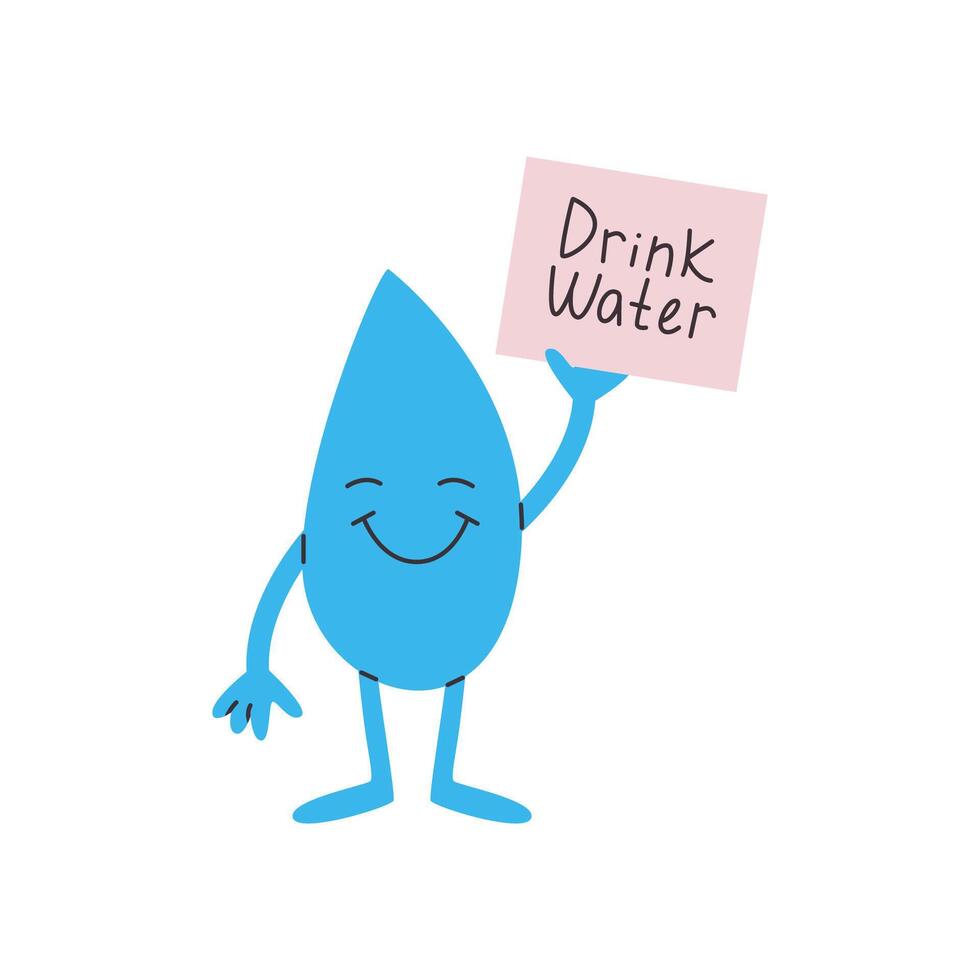 Drink water concept vector
