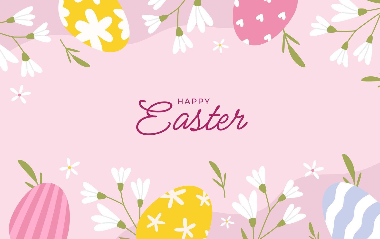 Happy Easter background vector