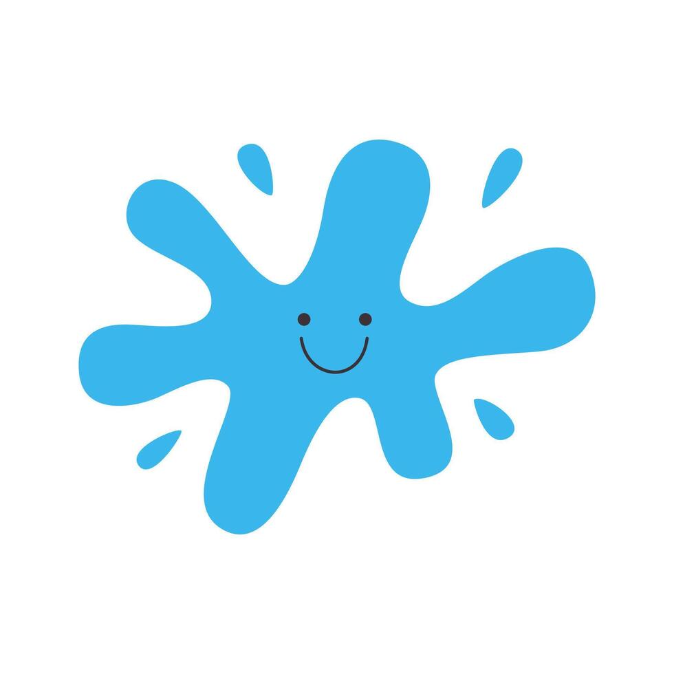 Splash of water character vector