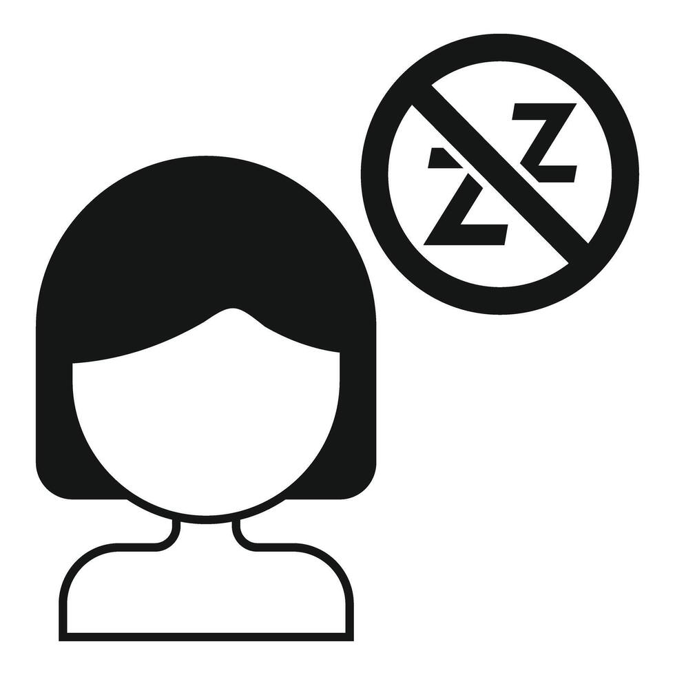 Female age depression icon simple vector. Menopause cycle vector