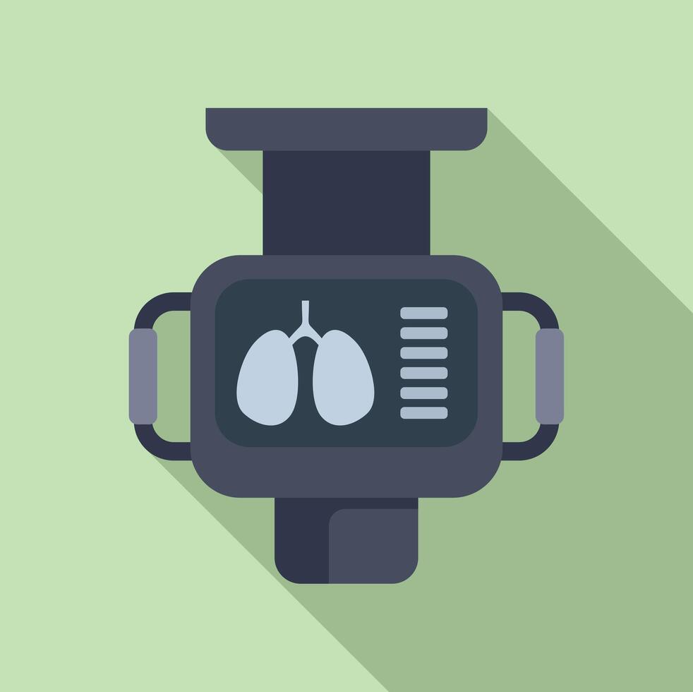Xray image anatomy icon flat vector. Theater clinic vector