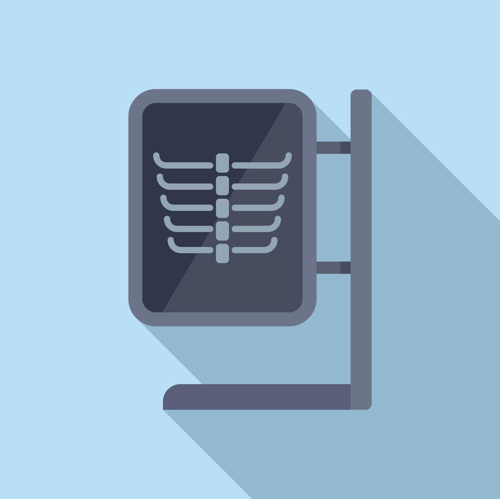 Thorax image facility icon flat vector. Operating client vector