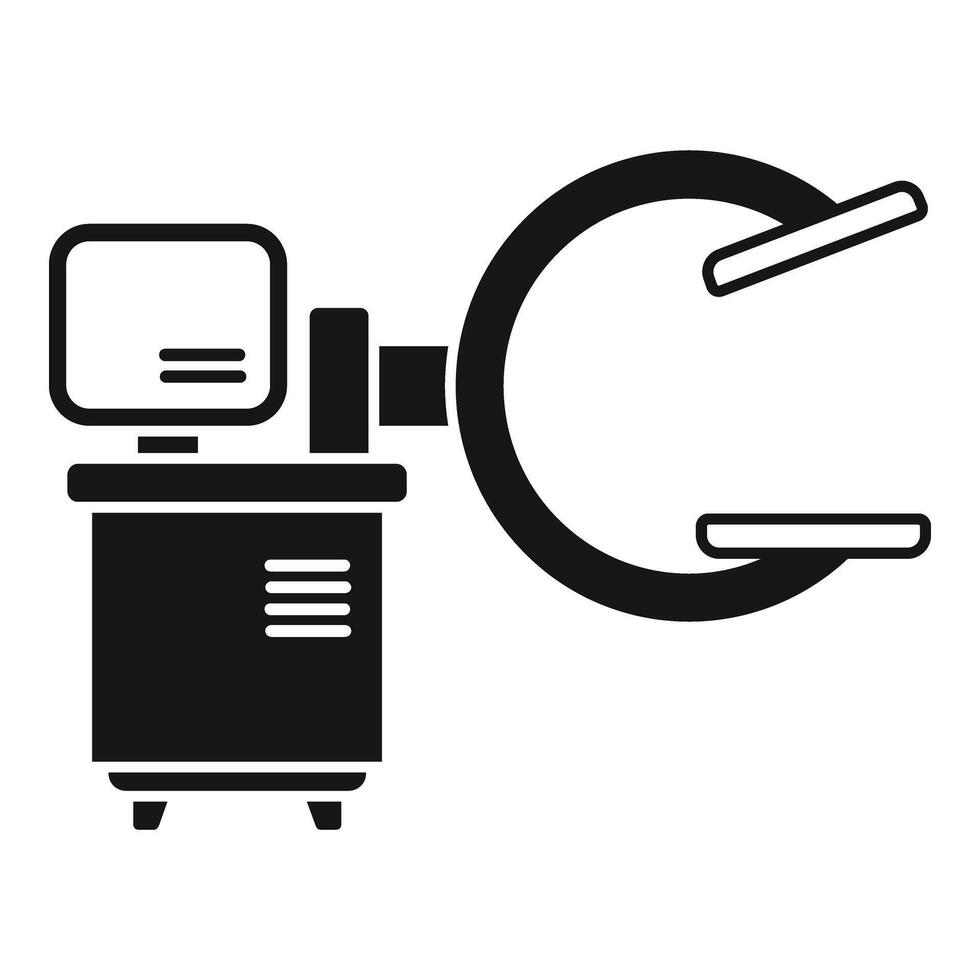 Medical modern examination icon simple vector. Xray device vector