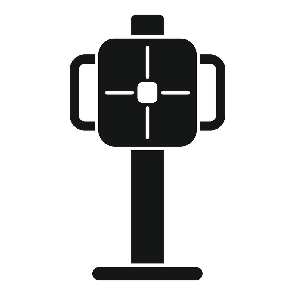 Xray stand icon simple vector. Lungs hospital treatment vector