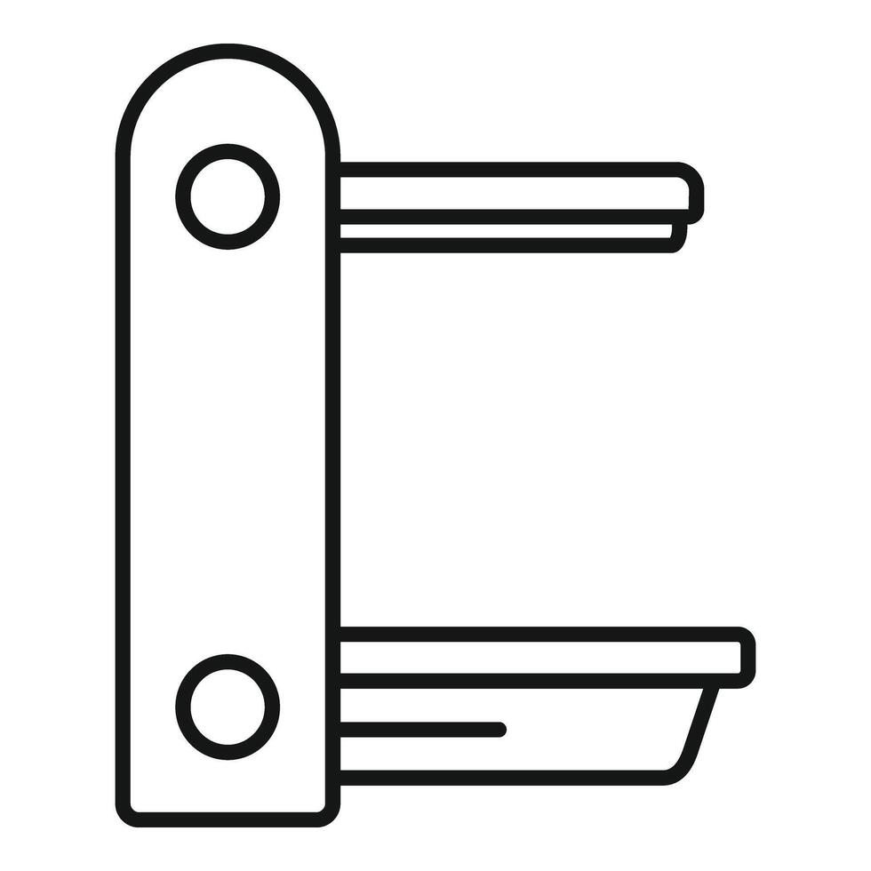 Xray bed equipment icon outline vector. Clinic veterinary vector