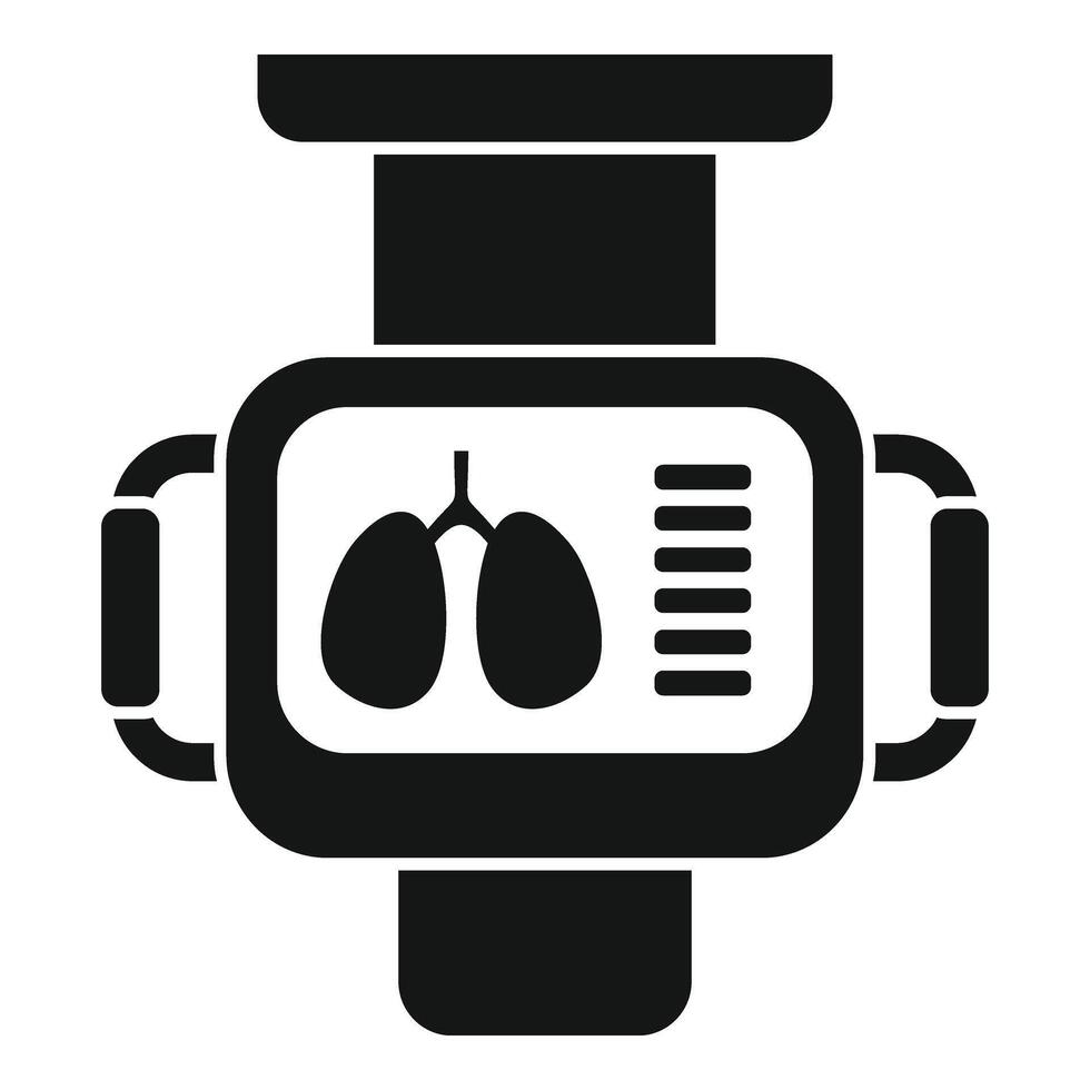 Xray image anatomy icon simple vector. Theater clinic vector