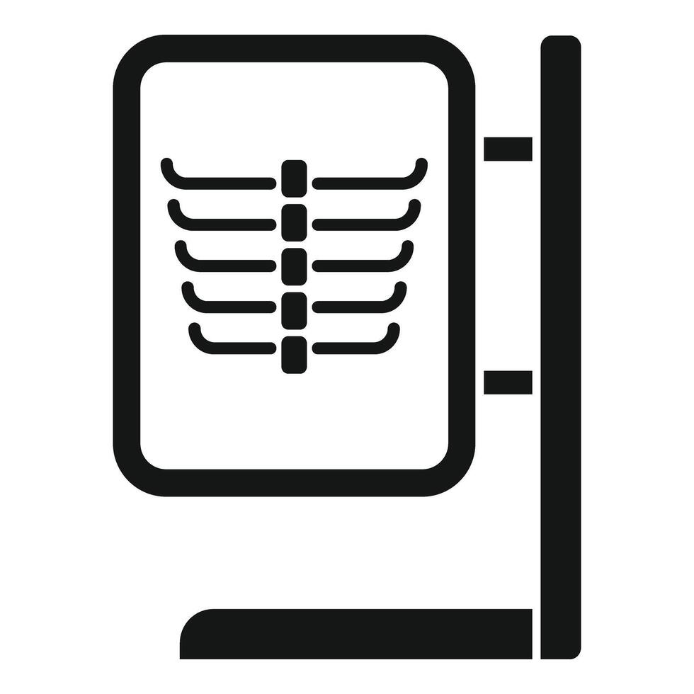 Thorax image facility icon simple vector. Operating client vector