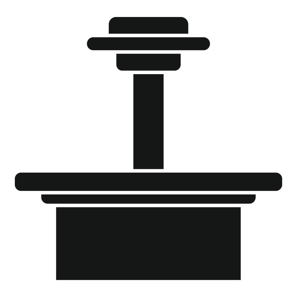 Clinic person device icon simple vector. Xray image vector