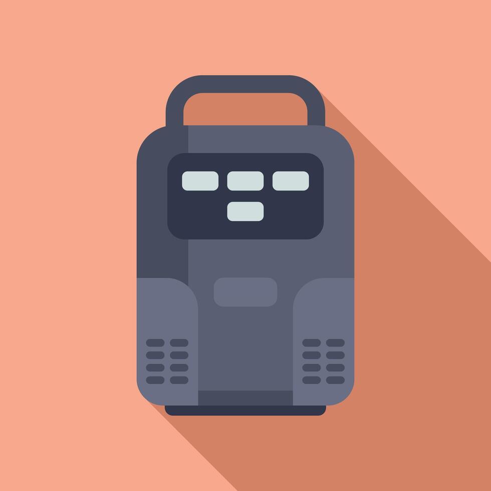 Device center flow icon flat vector. Air clinic device vector