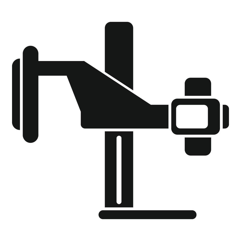 radiografía equipo icono sencillo vector. humano máquina persona vector