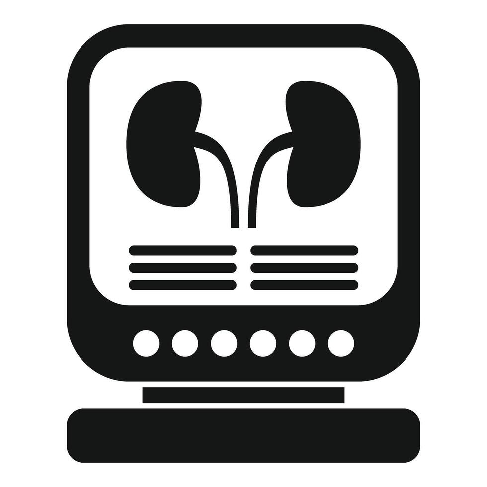 Xray person back image icon simple vector. Clinic ward vector