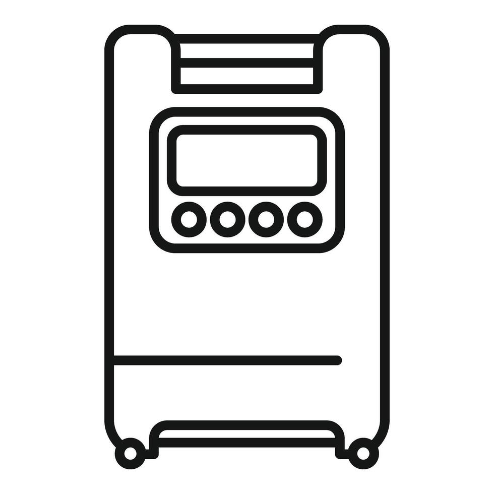 tratamiento concentrador icono contorno vector. salud cuidado nasal vector