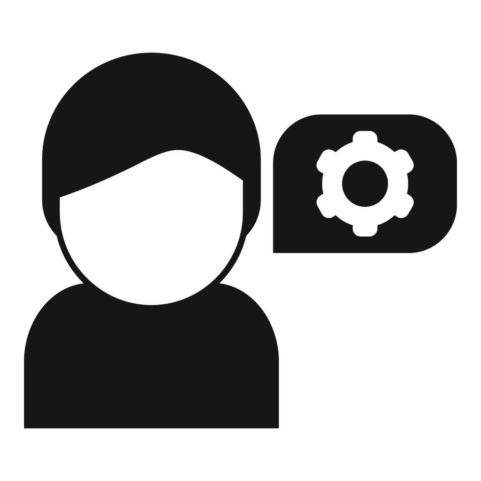 Man technical overview icon simple vector. Data boost vector