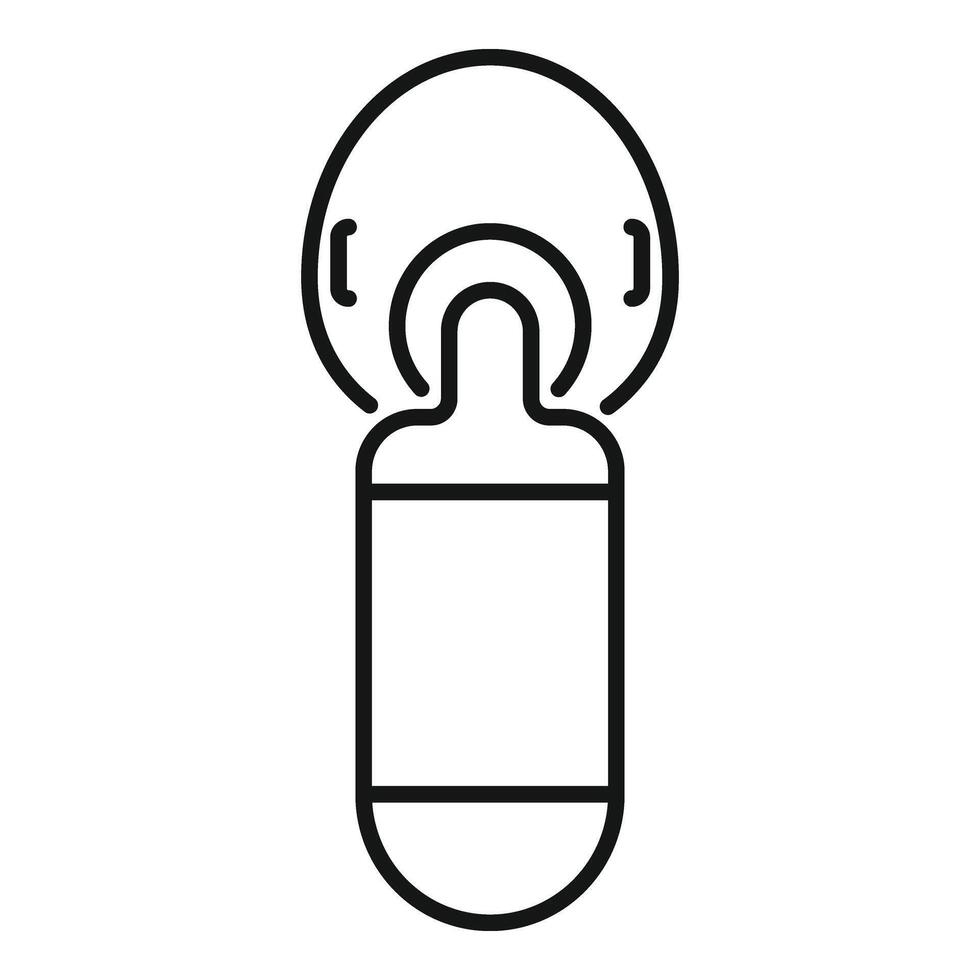 Portable oxygen concentrator icon outline vector. Air clinic device vector
