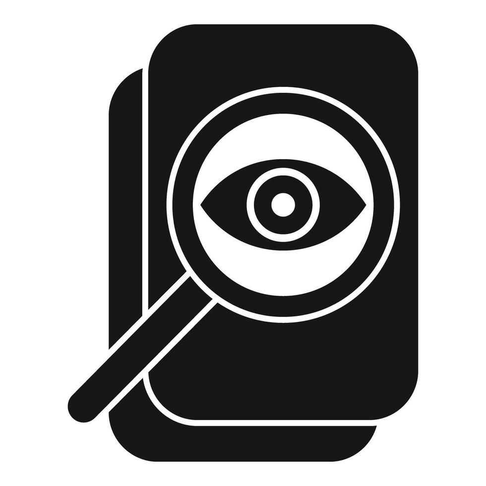 Overview tech data icon simple vector. Machine tech cog vector