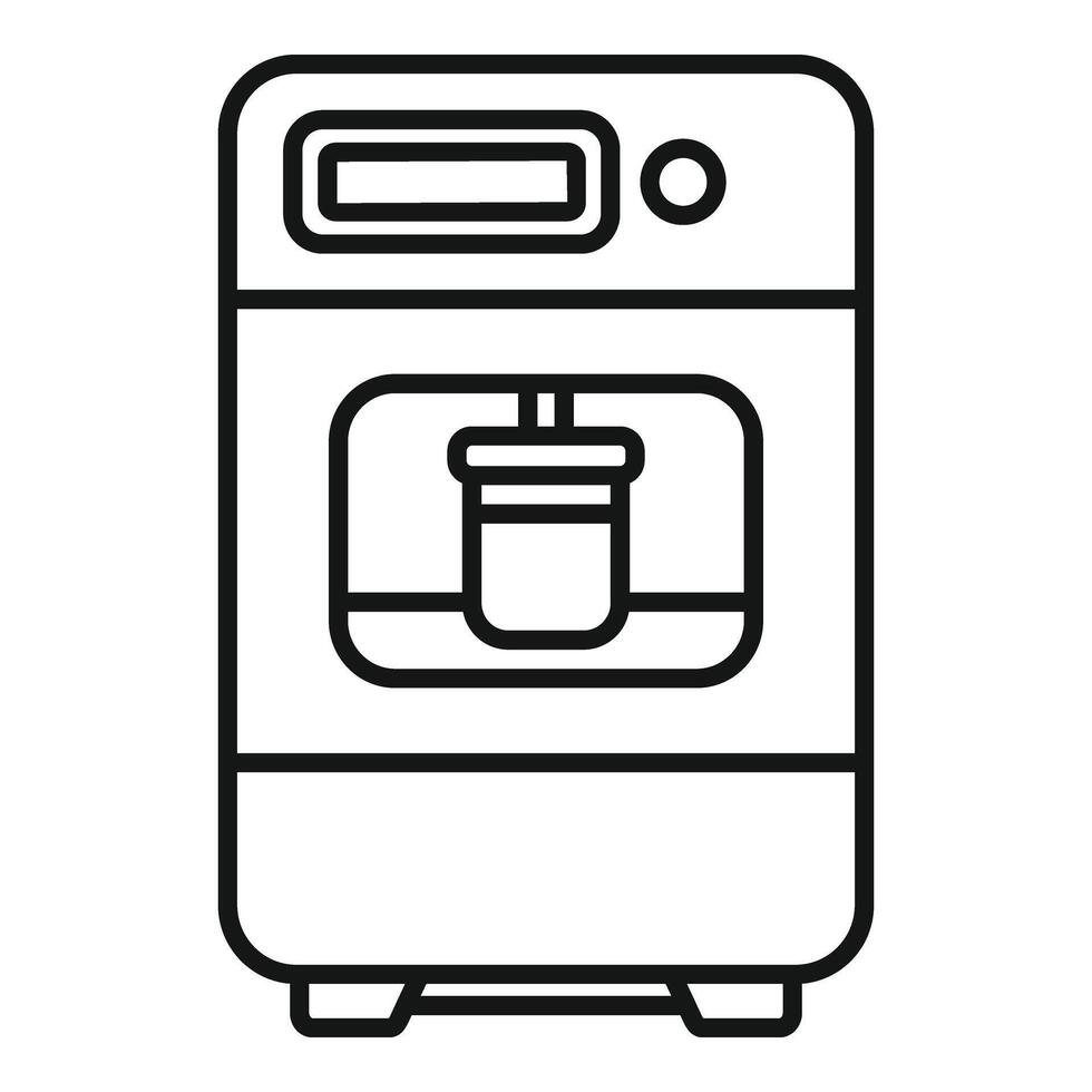 nasal concentrador icono contorno vector. fluir cuidado nasal vector