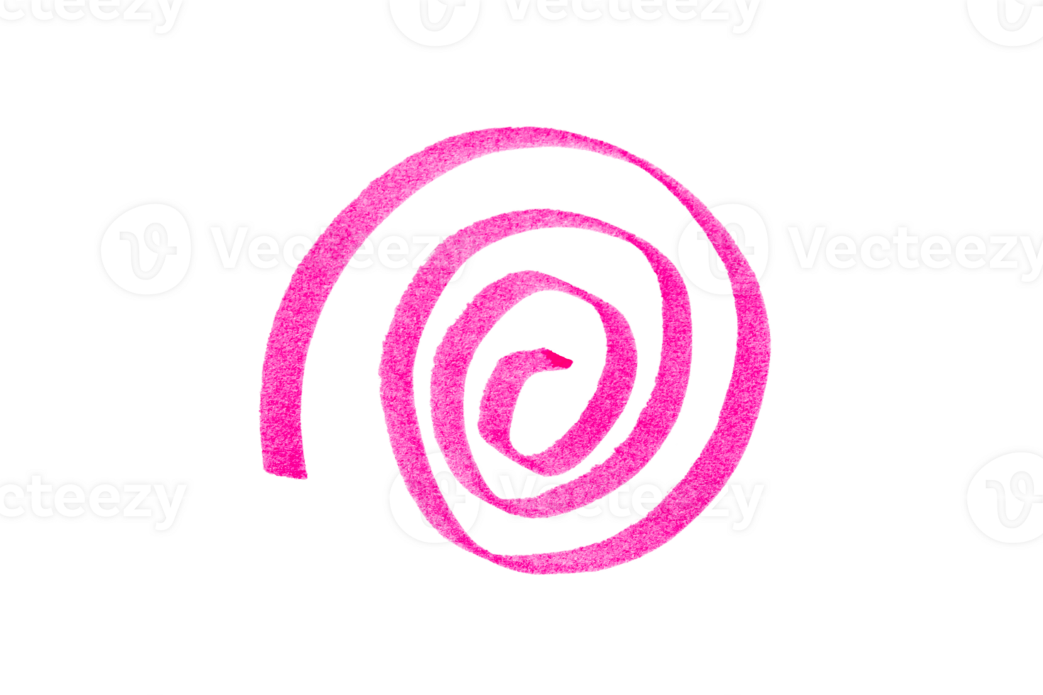Pink doodle drawn with marker on transparent background png
