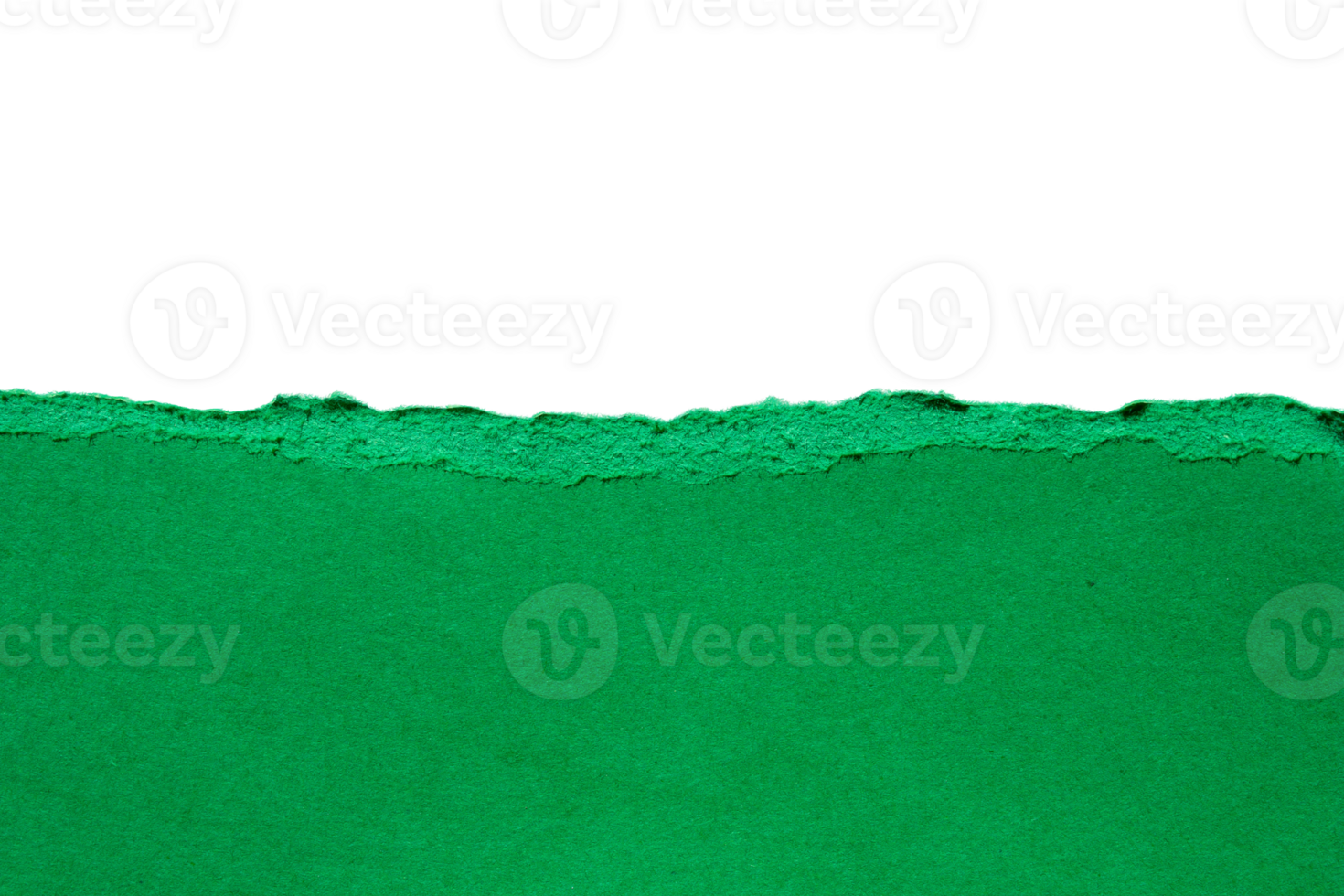 Green torn paper on transparent background png