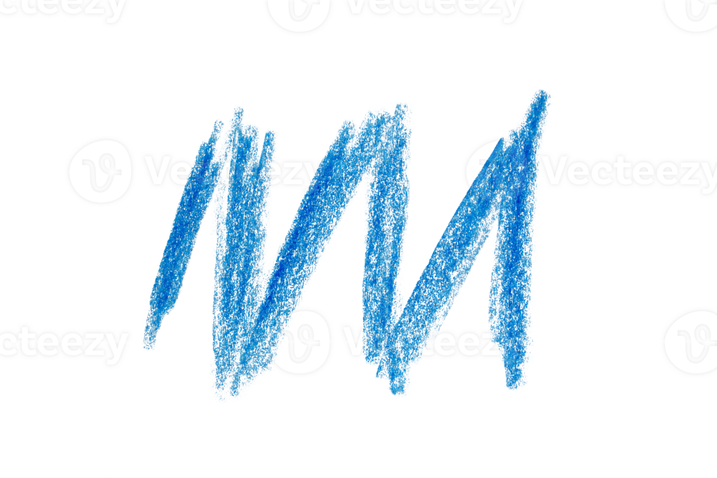 Hand drawn blue doodle isolated on transparent background. Design element. png
