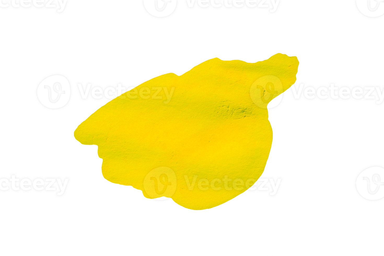 Yellow stroke drawn with marker on transparent background png