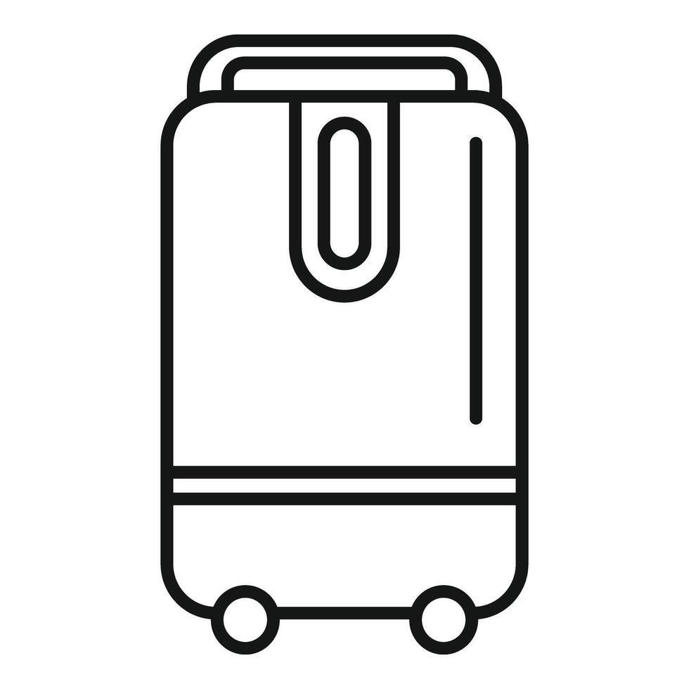 Mobile oxygen treatment icon outline vector. Therapy care vector