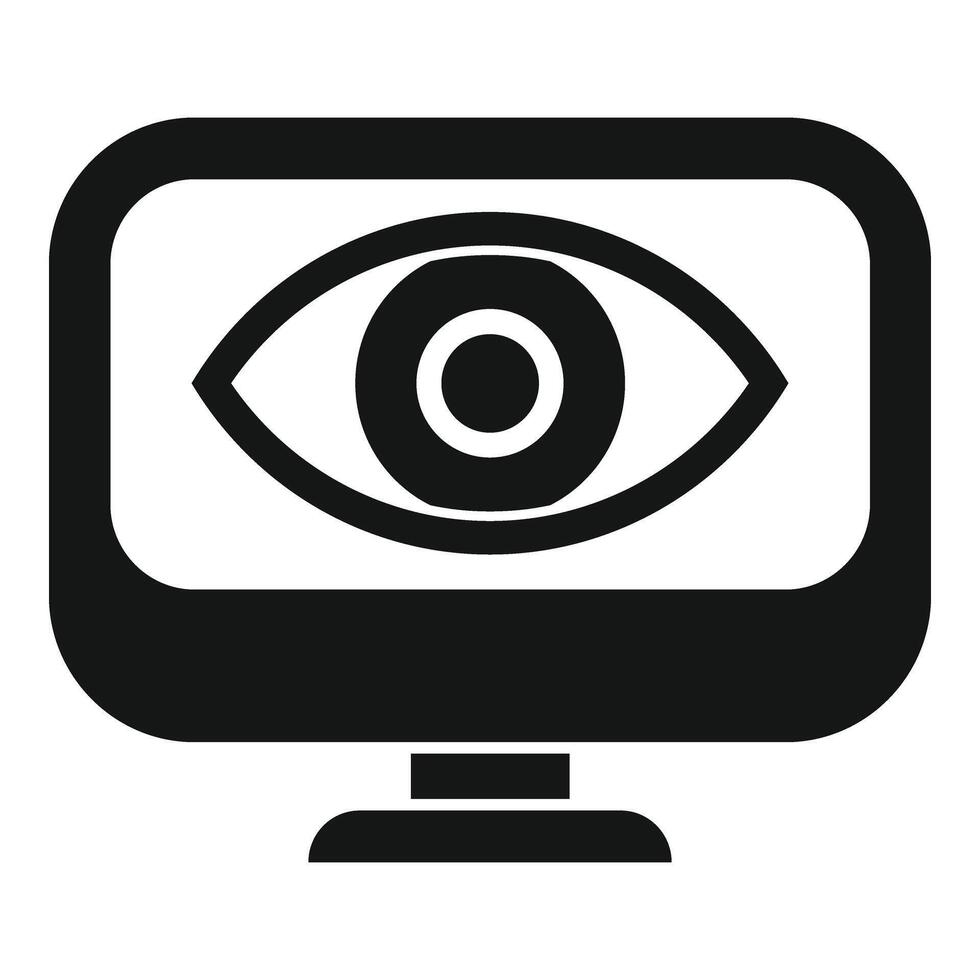 Monitor technical overview icon simple vector. Function phone vector