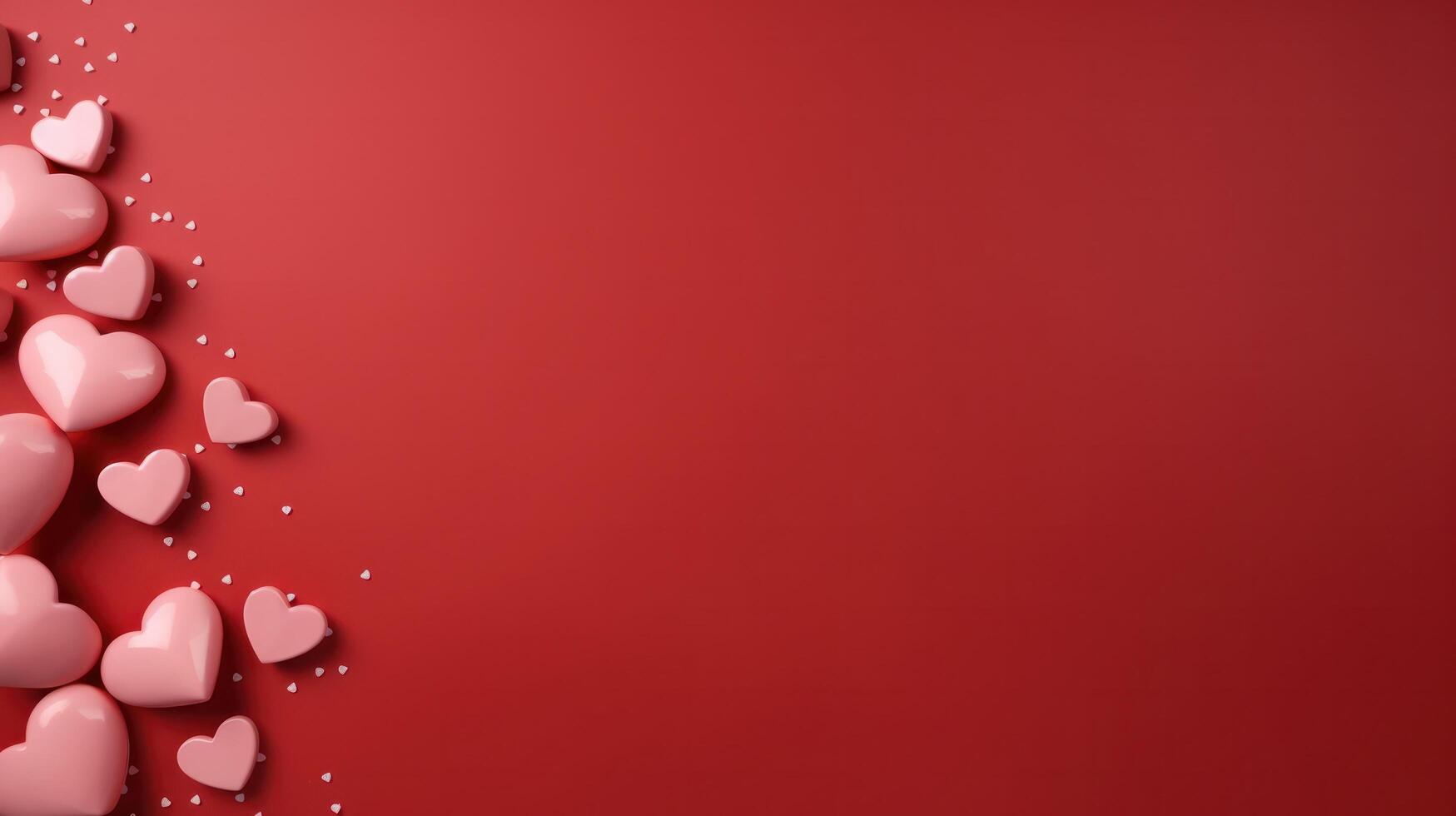 AI generated valentines day background. love mood photo