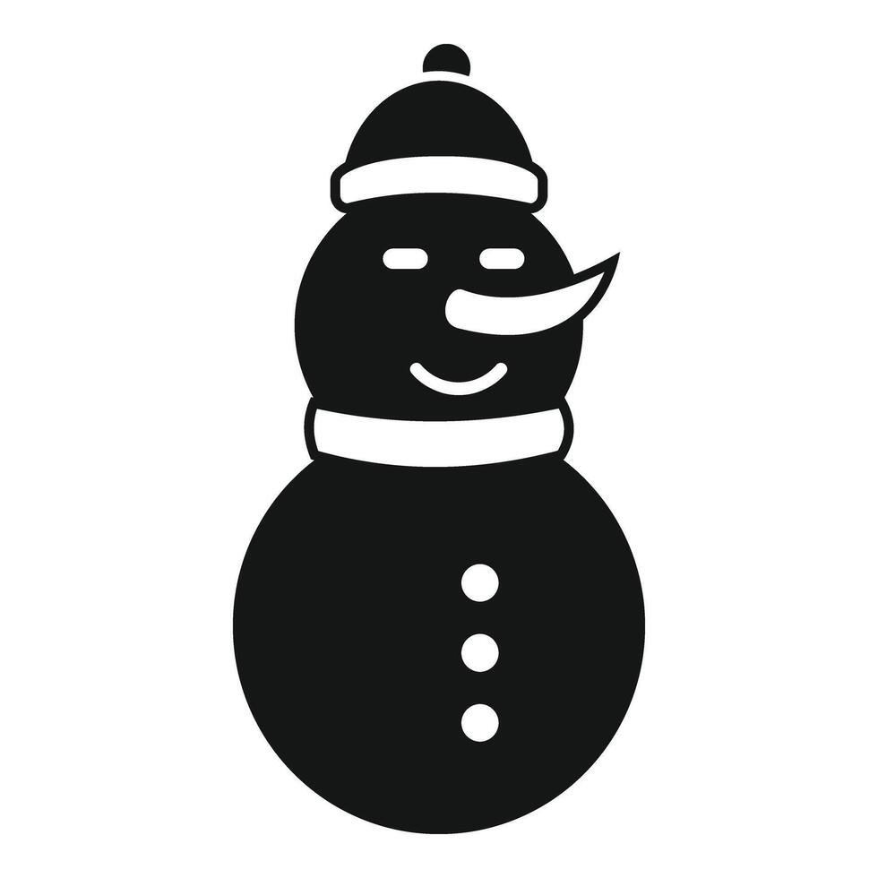 Pack smile snowman icon simple vector. Festive season vector