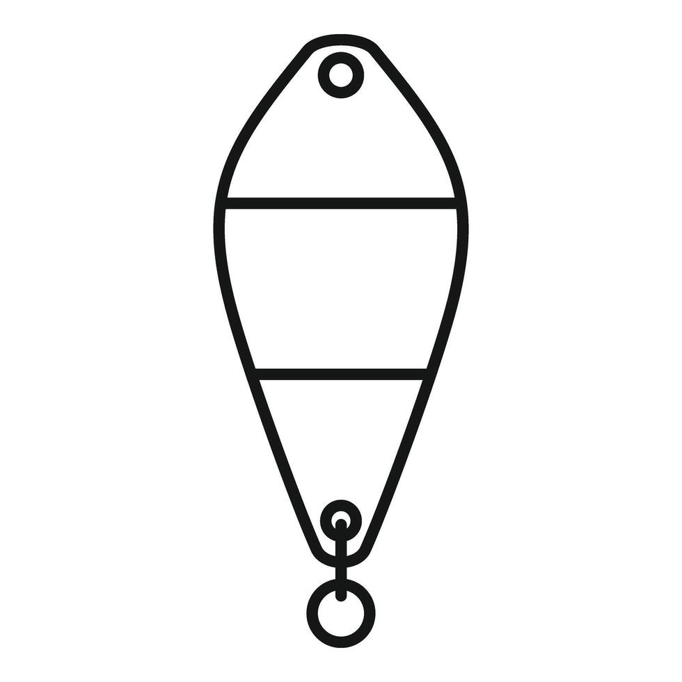 Ice fishing bait icon outline vector. Lake man polar activity vector