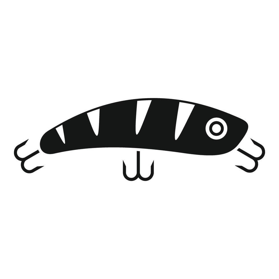 Season fish bait icon simple vector. Polar activity vector