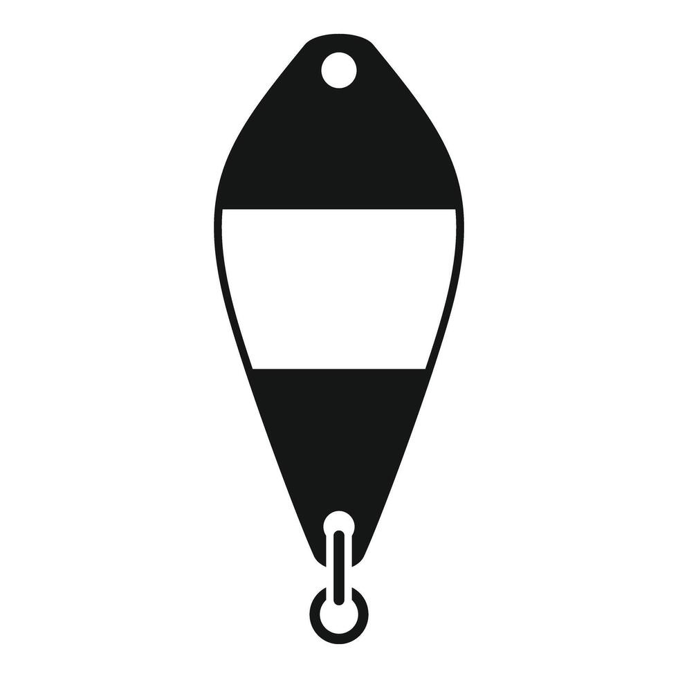 Ice fishing bait icon simple vector. Lake man polar activity vector