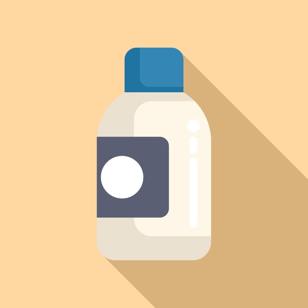 Ink bottle for printer icon flat vector. Design can trash vector