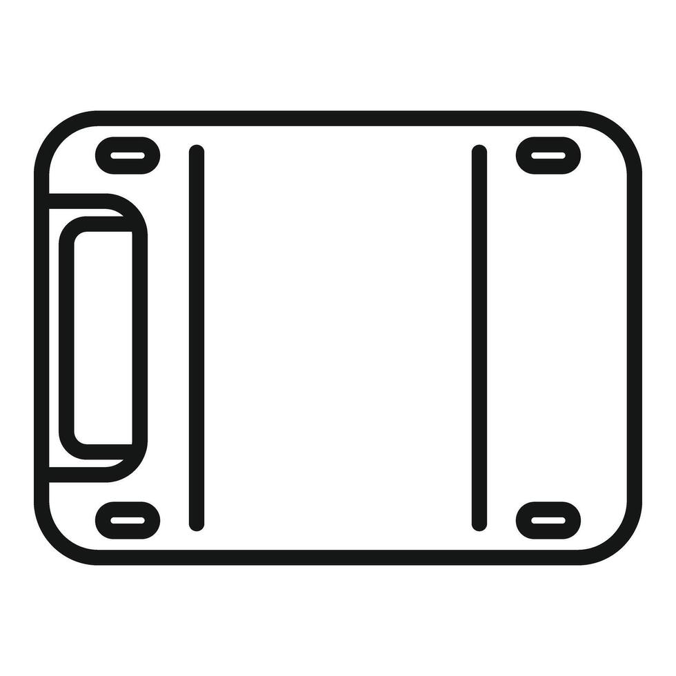 Gigabyte data icon outline vector. Big disk device vector